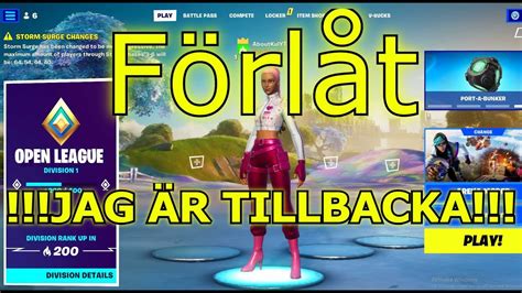 Fortnite Live Svenska Kom In Vet Jag YouTube