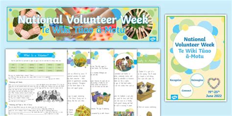 National Volunteer Week Activity Pack Teacher Made