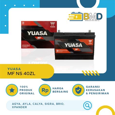 Promo Aki Yuasa MF NS40ZL Untuk Mobil Calya Sigra Sirion Ayla Dll