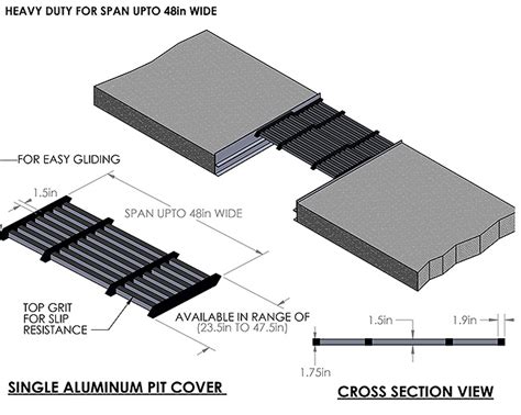 Quick Lube Safety Pit Cover - Aluminum hd