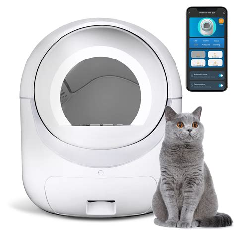 Cleanpethome Self Cleaning Cat Litter Box, Automatic Cat Litter Box for ...