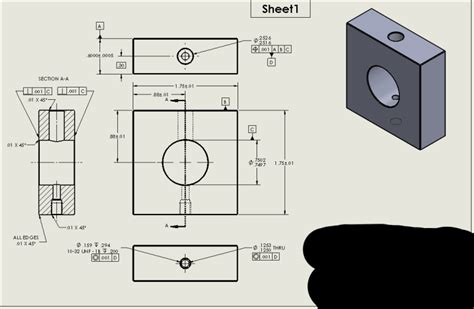 Gdandt Question About Concentric Holes Drafting Standards Gdandt