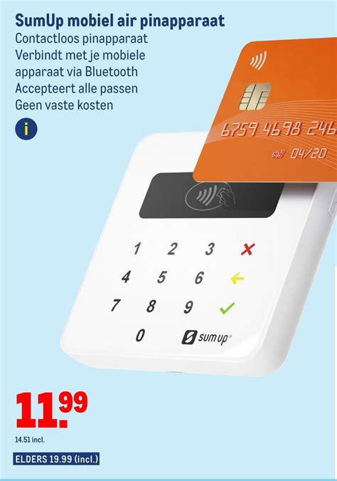 Sumup Mobiel Air Pinapparaat Aanbieding Bij Makro