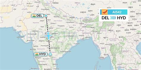 Ai542 Flight Status Air India Delhi To Hyderabad Aic542