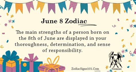 June 8 Zodiac is Gemini, Birthdays and Horoscope - ZodiacSigns101