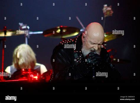 December 03 2022 Toluca Mexico Rob Halford Lead Vocalist Of British