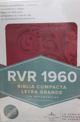 SANTA BIBLIA COMPACTA REINA VALERA 1960 CON CONCORDANCIA ROSA HOLMAN