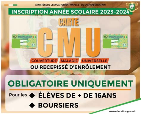 La Cmu Exigée à Partir De La Rentrée Scolaire 2023 2024