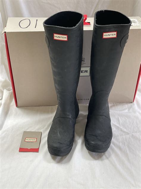 Hunter Women S Black ORIGINAL WATER TEXTURE Knee High Gem