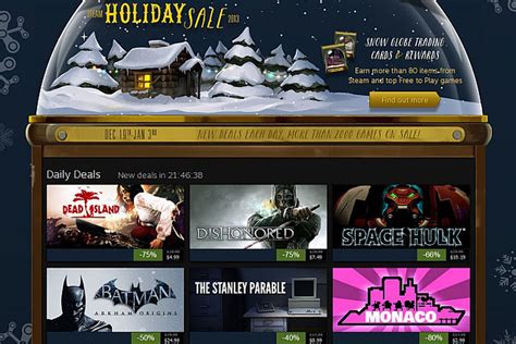 Valve Kicks Off Steam Holiday Sale With 75 Percent Off Dishonored And