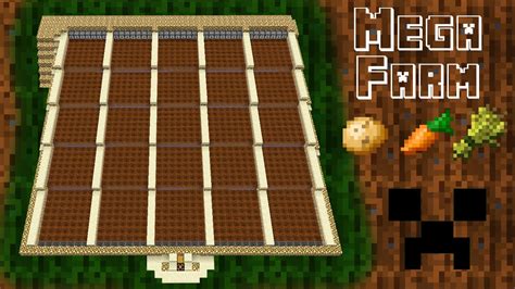 Tutorial Su Come Costruire Una Mega Farm Di Grano Patate E Carote YouTube