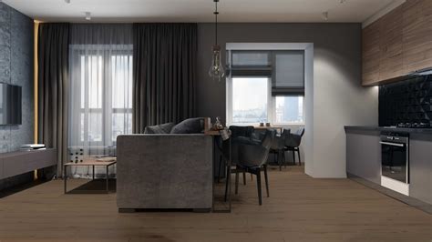 cozy  room flat interior designio