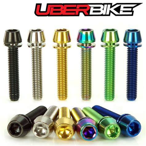 Uberbike Titanium M X Mm Disc Brake Caliper Mount Bolt Upgrade Kit