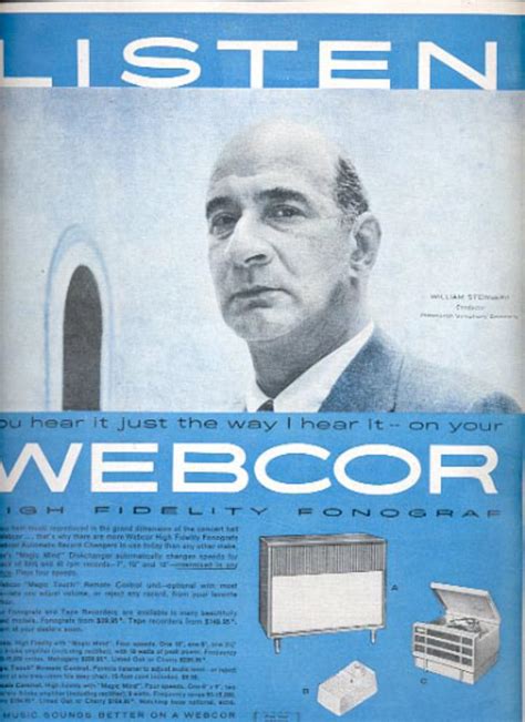 1957 Webcor High Fidelity Fonograf Magazine Ad 4729