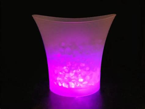 5l Waterproof Plastic Led Ice Bucket Color Changing Bars Nightclubs Led