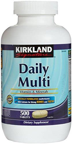 Kirkland Signature Vitamins Minerals 500 Count Silica