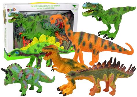 Zestaw Dinozaurów Figurki Modele 6 Sztuk Akcesoria 13401820981 Allegro pl