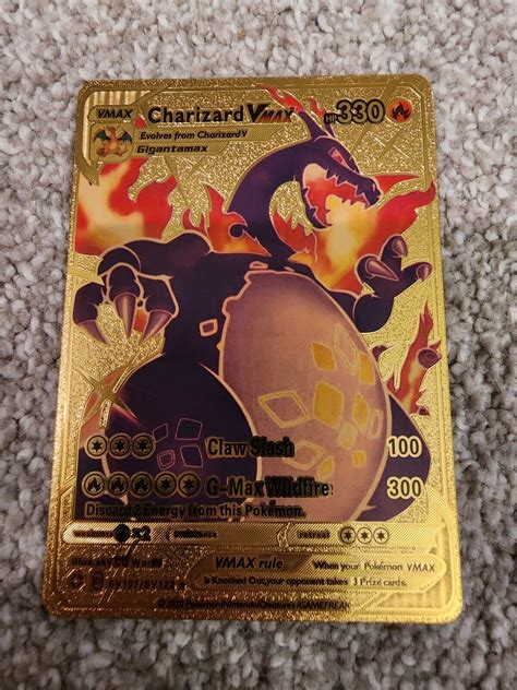 Pokemon Charizard Vmax Gigantamax Gold Foil Card Sv107sv122 Nm Values