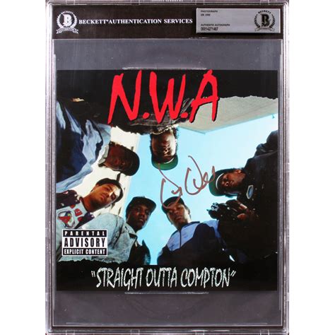 Dr. Dre Signed "N.W.A: Straight Outta Compton" 8x8 Album Photo (BAS ...