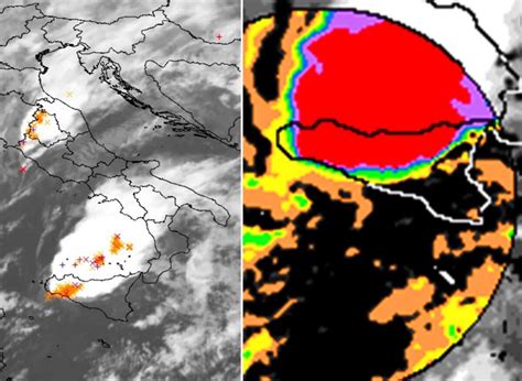 Due V Shaped Sull Italia Allarme Maltempo In Sicilia Calabria