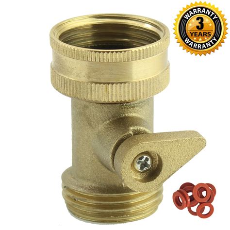 A1006 Heavy Duty Brass Garden Hose Shut Off Valve With Complimentary Garden Hose Ebay