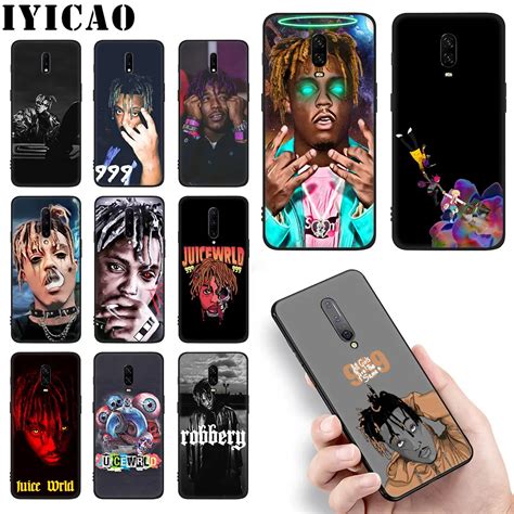 Caso De Silicone Macio Preto Do Rapper Do Wrld Do Suco Para Oneplus 5t