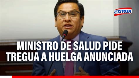 Ministro de Salud pidió tregua hasta el 30 de noviembre a gremios que