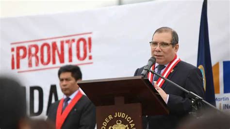 Presidente del Poder Judicial El Perú vive clima de inseguridad y