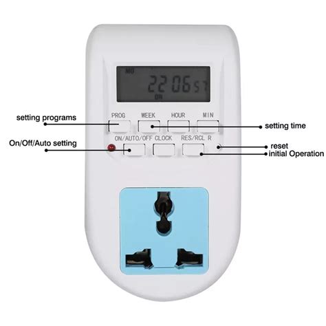 Al Programmable Digital Auto Timer Switch Vac A Uk Plug