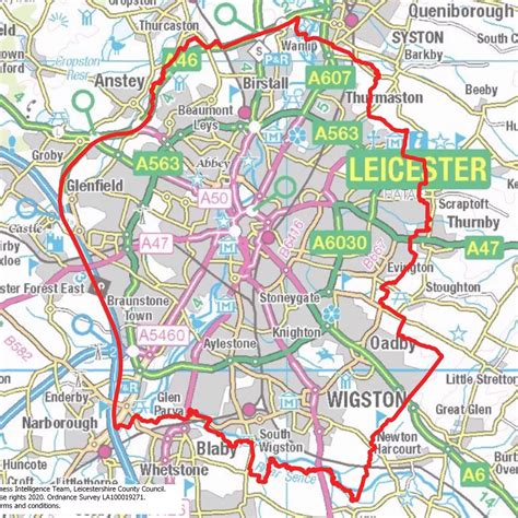 Leicester Postcode Map