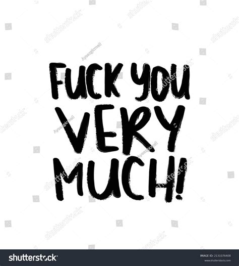 Fuck You Grunge Black Text Vector Stock Vector Royalty Free
