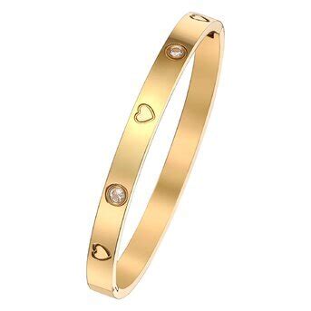 18K Gold Plated Stainless Steel Bracelet Intensity SKU 88141 0