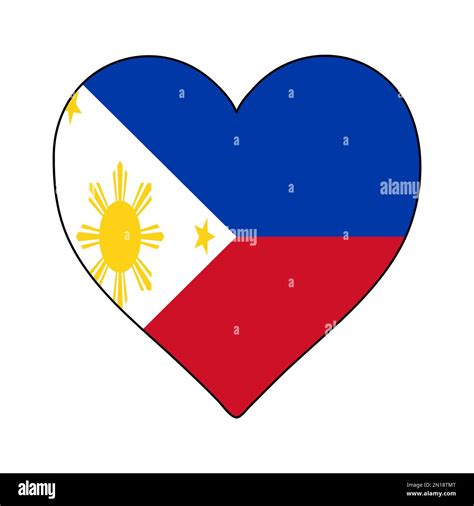 Philippines Heart Shape Flag Love Philippines Visit Philippines