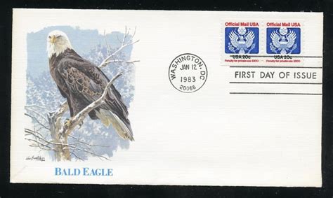 US O135 20c Official Mail Coil UA Fleetwood Cachet FDC United States