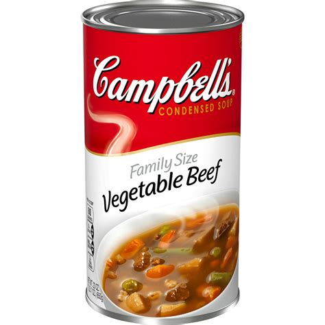 Campbell's Condensed Family Size Vegetable Beef Soup, 23 oz. Can ...