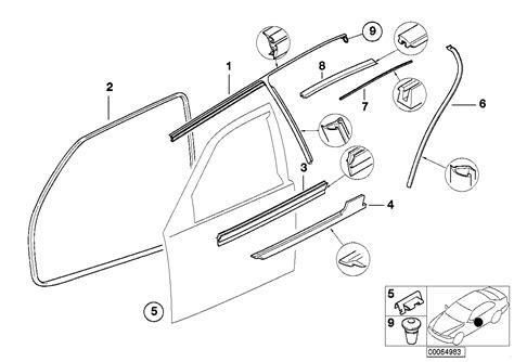 Cz Listwa Uszczelniaj Ca Zewn Prawa Do Samochodu Bmw