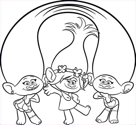 Trolls World Tour Coloring Pages To Print Wikipooster