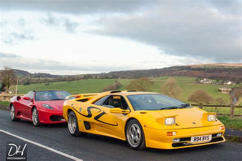 Lamborghini Diablo Sv And Ferrari F430 Dhib Flickr