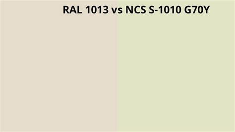 Ral 1013 Vs Ncs S 1010 G70y Ral Colour Chart Uk