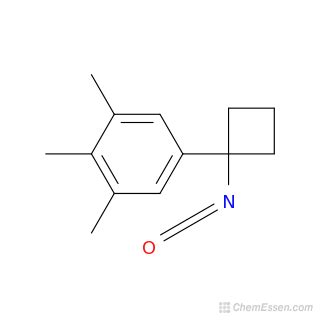 5-(1-isocyanatocyclobutyl)-1,2,3-trimethylbenzene Structure - C14H17NO - Over 100 million ...