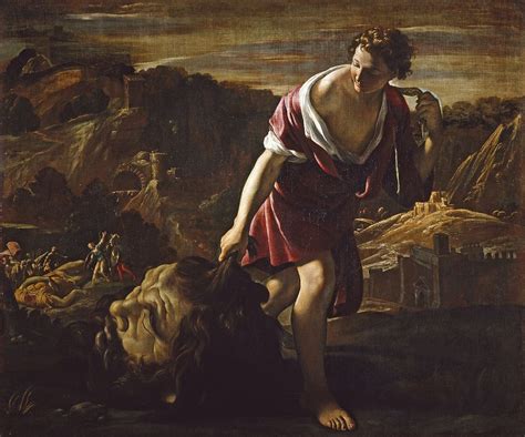 David With The Head Of Goliath Oil On Canvas Cm