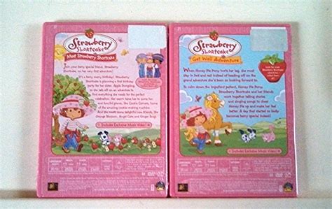 2 Strawberry Shortake Dvds Meet Strawberry Shortcake And Get Well Adventure New