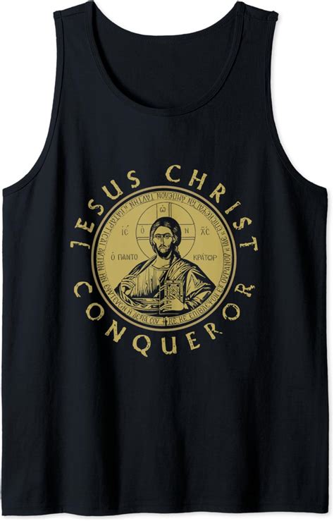 Jesus Christ Conqueror Orthodox Christianity Tank Top