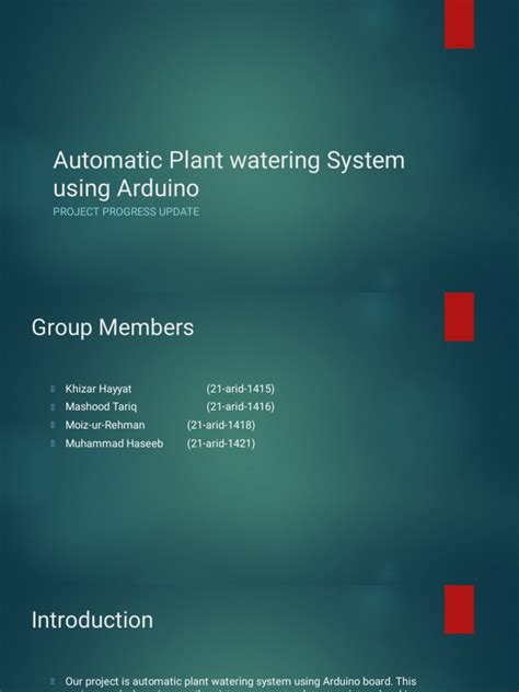 Automatic Plant Watering System Using Arduino 1 Final Pdf