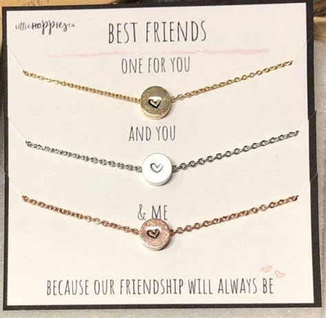 Set of 3 Friend Necklaces Friendship Necklaces 3 Friend Gift ...