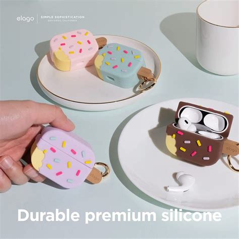 Airpods Pro 2022 Elago Ice Cream Design Case Dark Chocolate