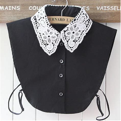 Aliexpress Buy Peter Pan Collar Detachable False Women Cotton