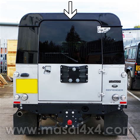 Panoramic Rear Door Glass Dark Tinted And Heated For Land Rover Defenders 90 110 Bonded