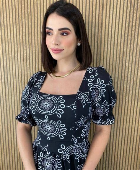 Vestido Longo Sem Bojo Manga Bufante Preto Fernanda Ramos Store