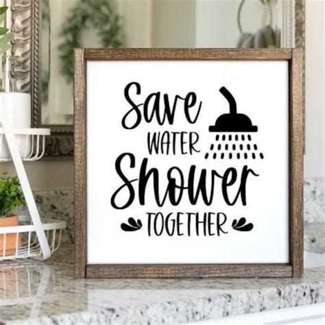 Save Water Shower Etsy